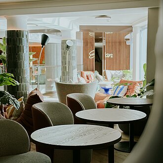 Lounge Bereich im Hotel Enzian in Obertauern 