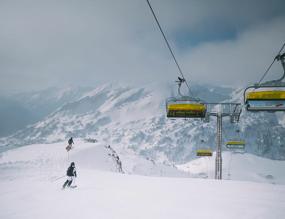 Skigebiet in Obertauern beim Hotel Enzian