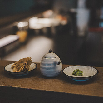 japanische Gerichte im "Boken" Restaurant