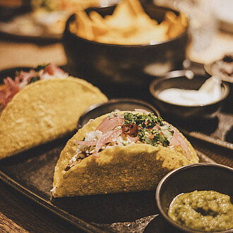 Gefüllte Tacos im Hotel Enzian in Obertauern 